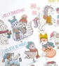 Christmas Animals in Clothes, winter ephemera card topper embellishments - Image 4