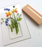 Spring floral illuminated panel, everlasting bouquet, glass art.  - Image 2
