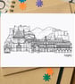 Naples Skyline Greetings Card - Image 1
