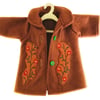 Reduced - Chestnut Embroidered Coat