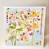 Greeting Card,Printed Collage Design Handfinished,Nature,Outdoors,Garden