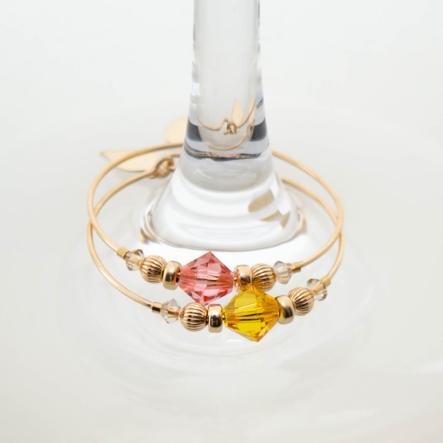 SUNSET BLUSH - Gin Glass Stem Jewellery