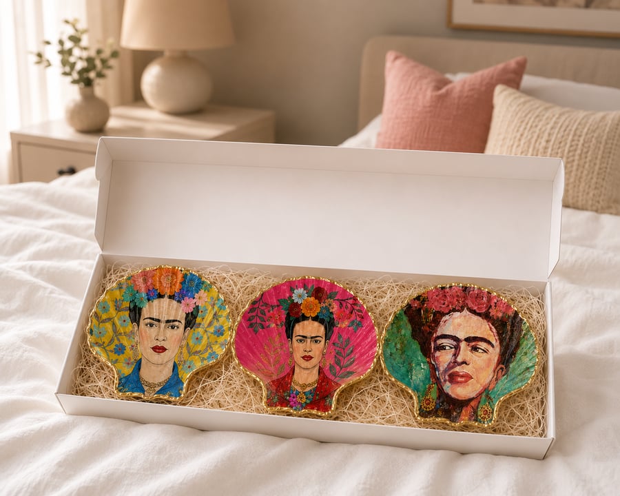 Three Frida Kahlo Trinket Dishes