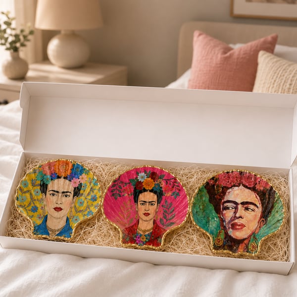 Three Frida Kahlo Trinket Dishes