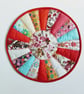 Red Placemat, Table mat, quilted, patchwork, table centrepiece, home decor