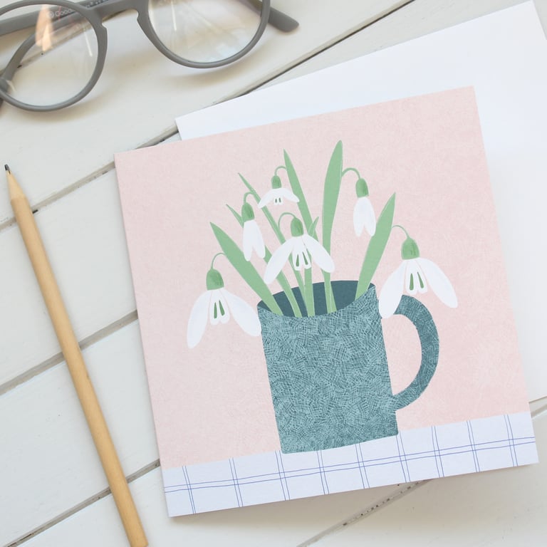 'Snowdrops' Greetings Card