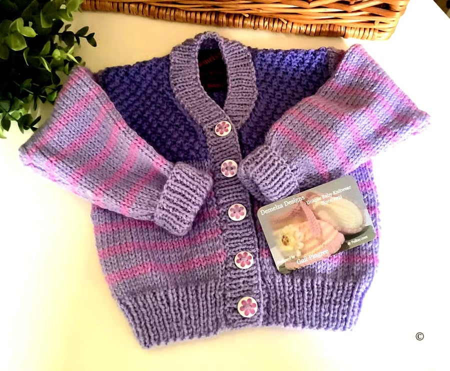 Image of Baby Girl's Designer Cardigan  9 -18 months size