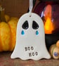 Ceramic cry baby ghost decoration Boo Hoo - Image 1