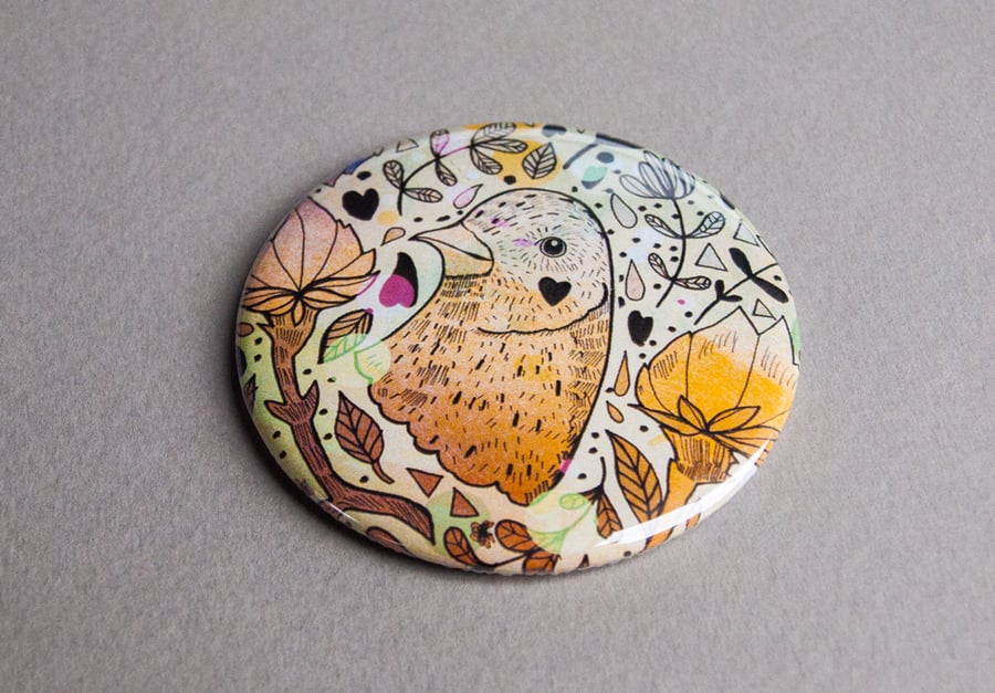 Magical Bird Pocket Mirror - Gift Idea - Present - Birthday - Magical  