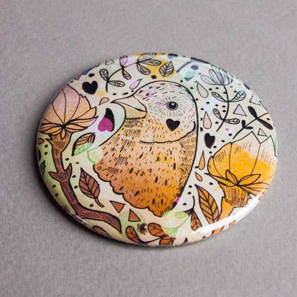 Magical Bird Pocket Mirror - Gift Idea - Present - Birthday - Magical  