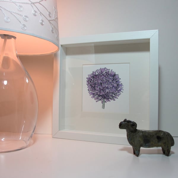 Allium Print - Framed and Mounted (can be personalised)