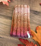 Dog Neck Warmer Snood Chunky - Handknit - Variegated Browns Golds Oranges Pinks - Image 4