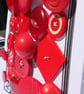 24 Vintage Bright Red Buttons - Image 3