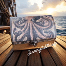 Rustic wooden trinket chest 