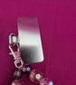 Gorgeous Pink Beaded Bag Charm  - Image 3