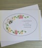 First wedding anniversary card with quilled flowers - Image 2