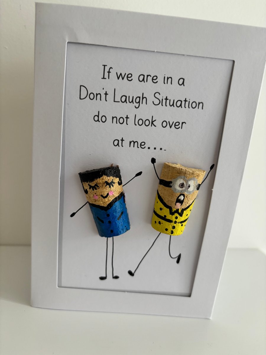 Cork character birthday card 
