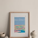 The Peak District Fine Art Museum Gallery quality A4 travel print (not framed)