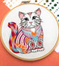 Embroidery Kit - Cat Embroidery Kit, Hand Embroidery - Image 7
