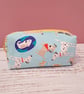 Fun dog themed fabric pencil case (short) - Image 1