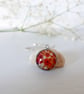 Poppy Pendant with Chain Necklace, Arty Jewellery with Red Flowers  - Image 5