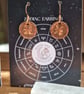 Pisces Copper Zodiac Earrings 