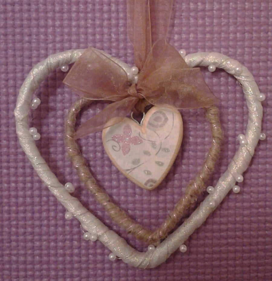 Hearts in hearts hanging