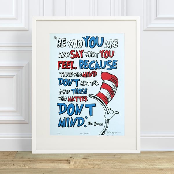 Dr.Seuss ‘Say’ Hand Pulled Limited Edition Screen Print
