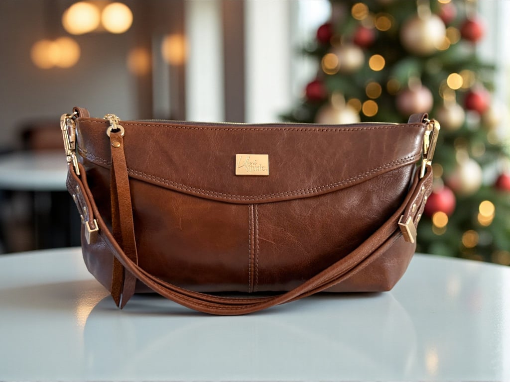  Elland - Chestnut Brown Leather Handbag - Handcrafted from Rescued Leather