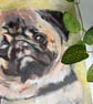 Original Pug Artwork - Pet Dog Portrait - Canine Painting on Canvas - Image 3