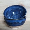 Blue wavy textured diddy nibble bowl