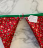 Handmade Cotton Christmas Bunting – Sustainable Festive Fabric Garland (3.3m) - Image 7
