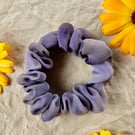 Plant dyed silk scrunchie - Small