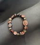 Beautiful handmade boho, ethnic beaded bracelet. 19cm. 