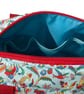 Large wash bag in Liberty cotton, floral toiletries bag with handles and pocket. - Image 9