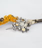 Sterling silver and moonstone brooch inspired by lichen - Image 1