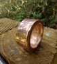 Pure Copper Chinese Zodiac Coin Ring Oriental Jewellery Y and a half Handmade - Image 2