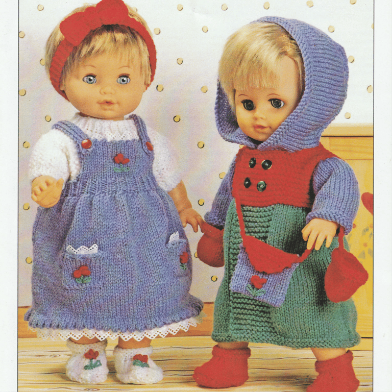 VINTAGE KNITTING PATTERN Dolls Outfits