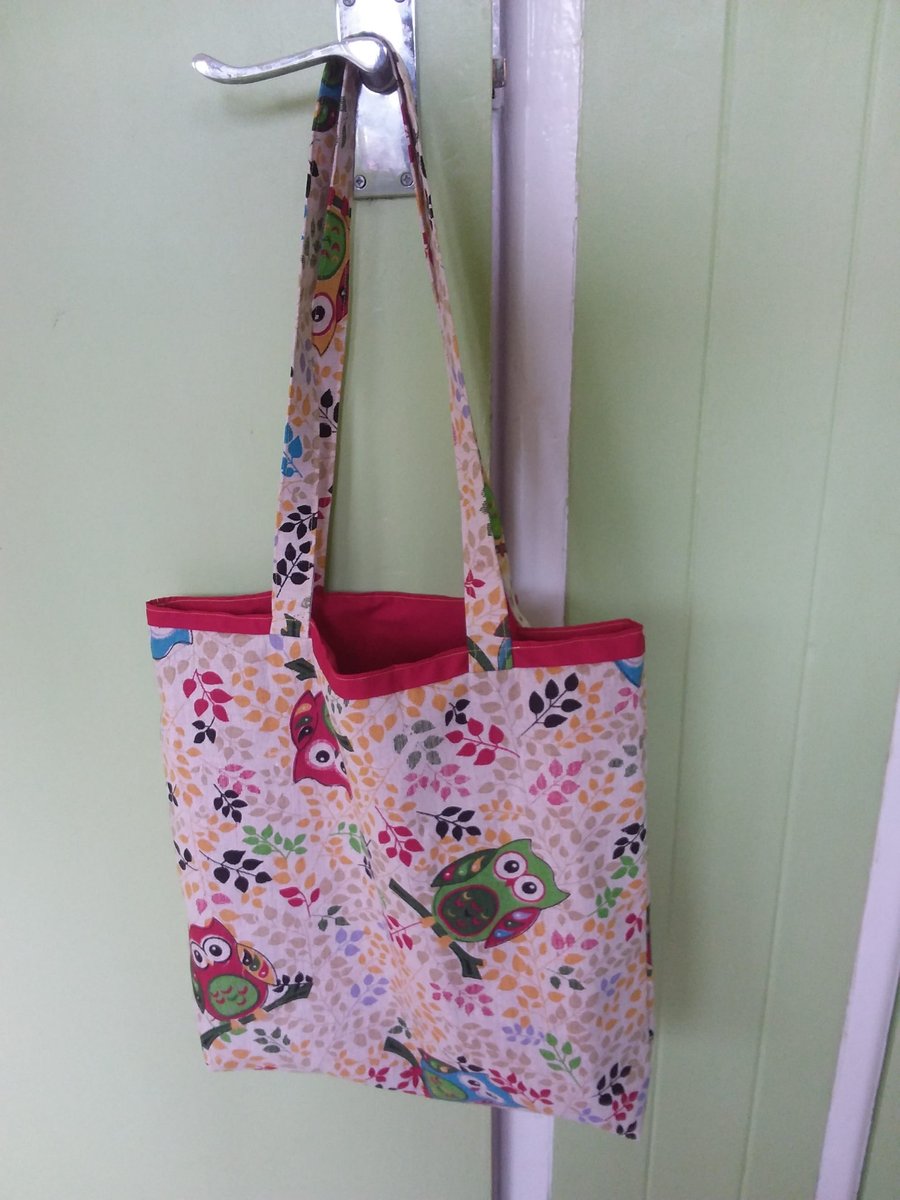 Shopping,Tote Bag Country Owl ‘Handmade’