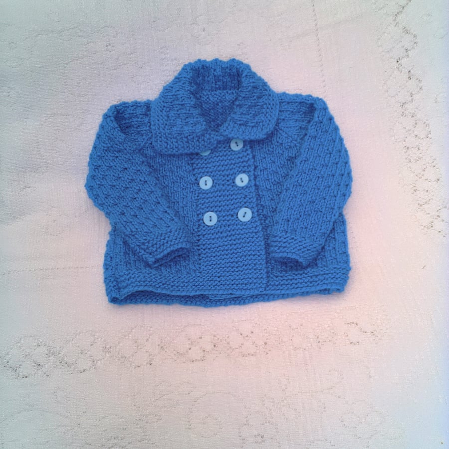 A Hand Knitted Jacket for a Baby, Baby Clothes, Baby Gift, Custom Make