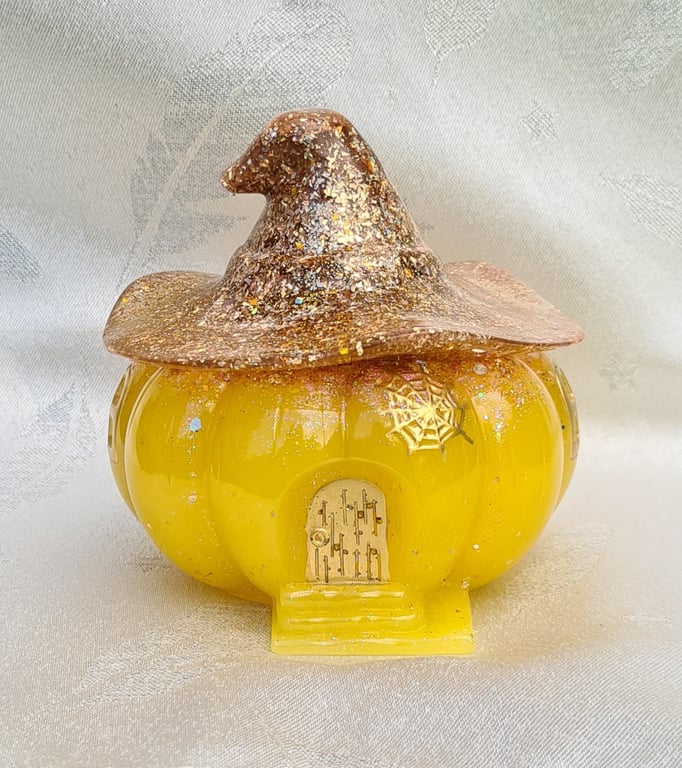Gorgeous All That Glitters Pumpkin Trinket Box 