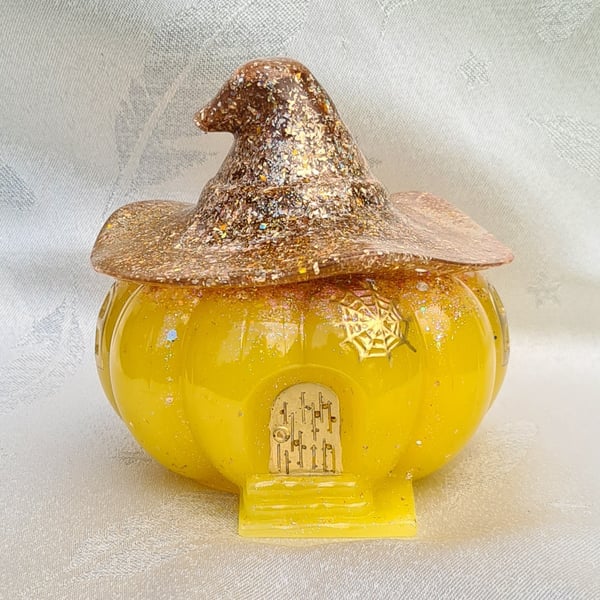 Gorgeous All That Glitters Pumpkin Trinket Box 