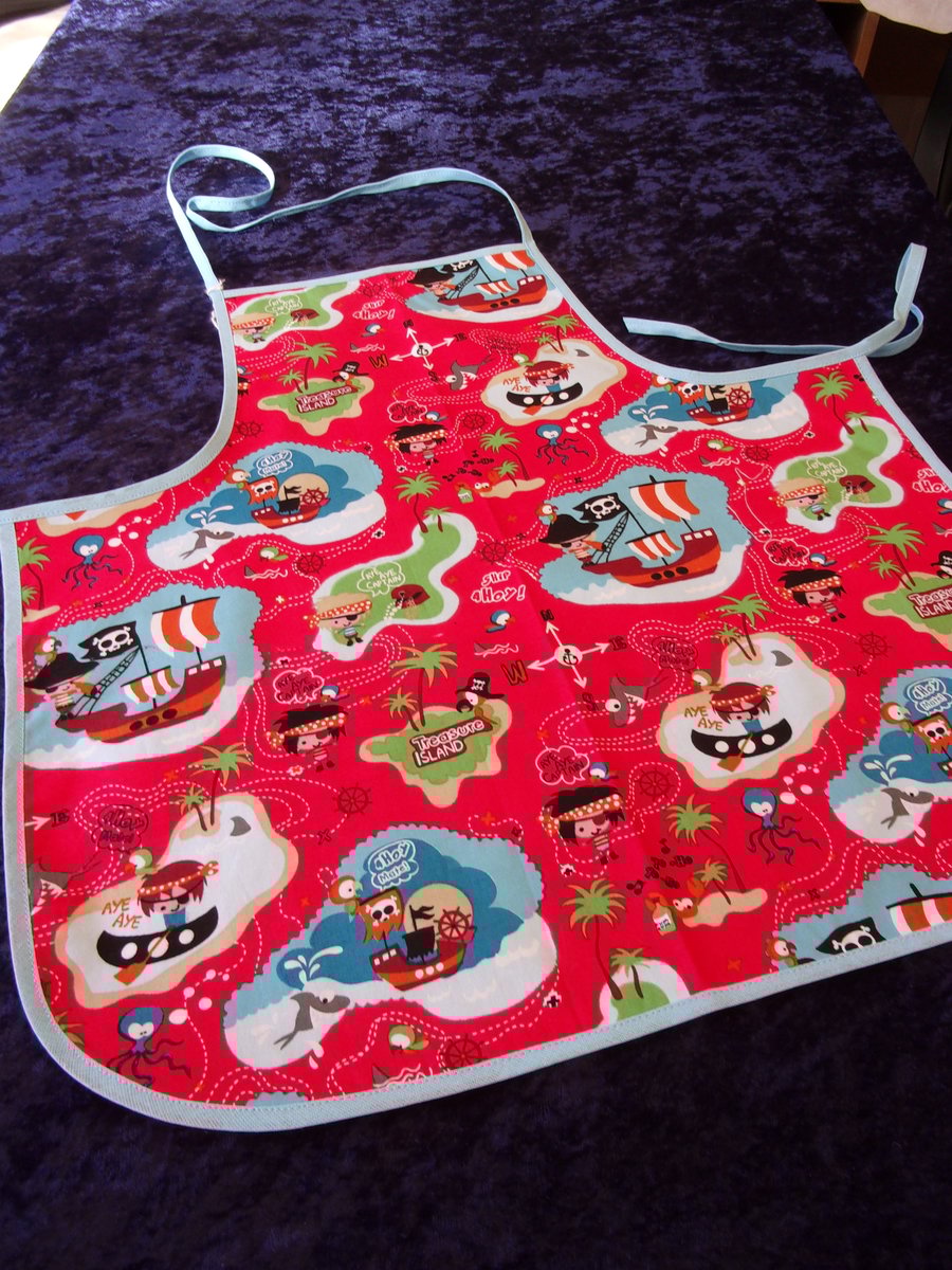 Pirates on Treasure Island Baby Apron