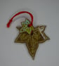 Ceramic leaf hanging decoration, ivy leaf - Image 2