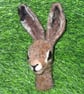 needle felted Rabbit  Hare  Pins and  badge Brooch 