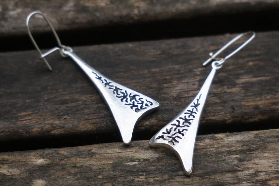 Silver Dangle Earrings, Sterling Silver Earrings, Silver Dangle Earrings