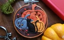 Autumn embroidery hoop decorations wall art