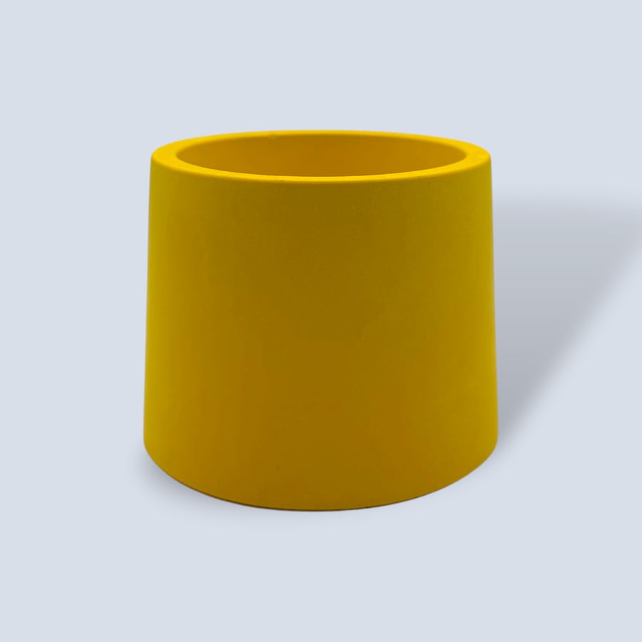 Small Yellow Round Plant Pot 7.5 cm Indoor Succulent Planter Gift