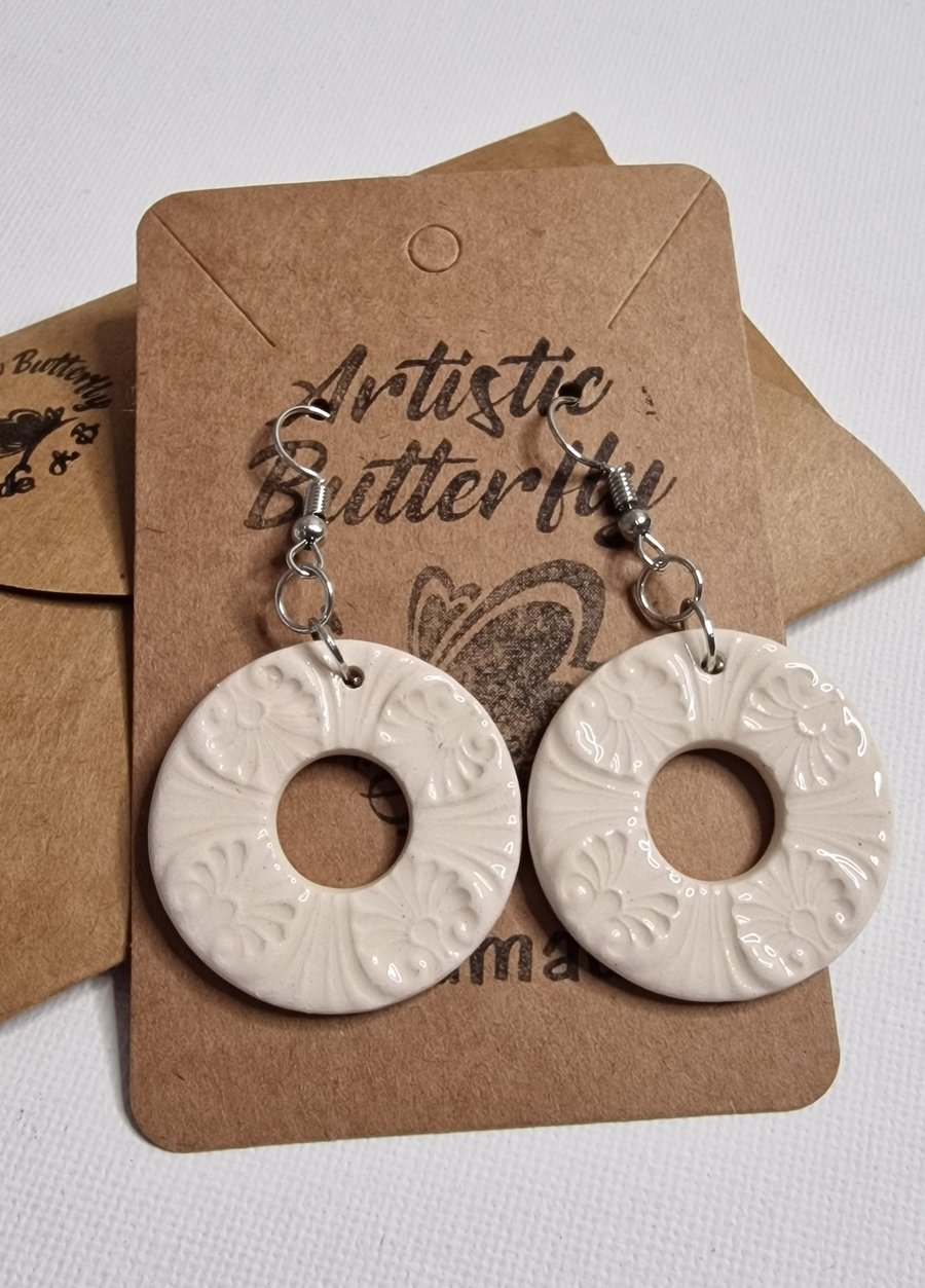 Handmade Ceramic Earrings 