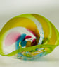 Seaform in Gold, Green, Mustard and Pink